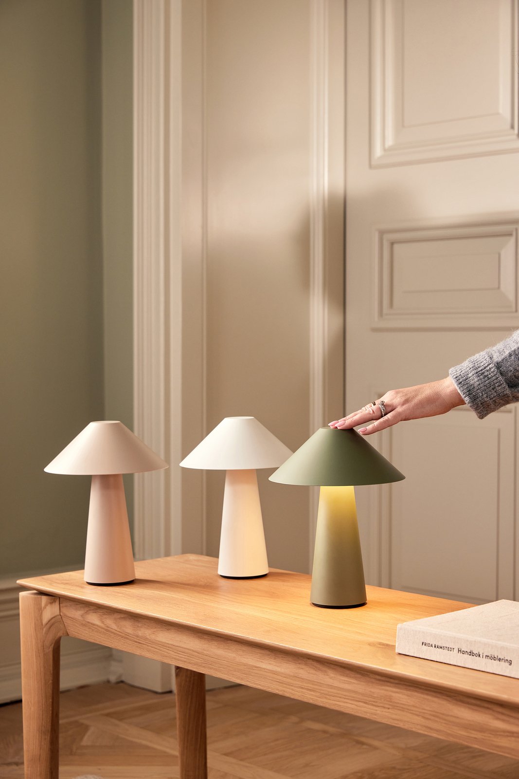Bærbar Bordlampe Cannes hvit