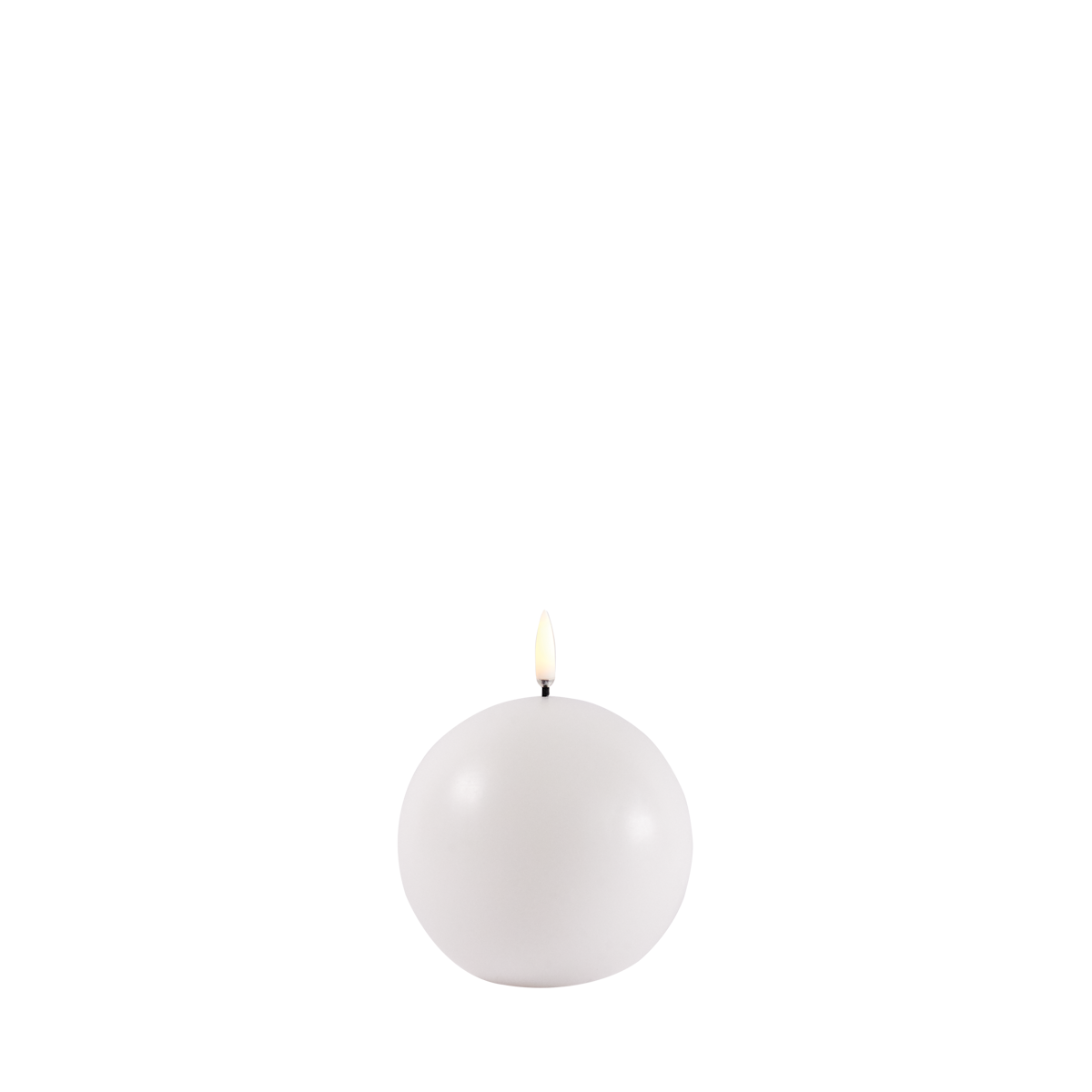 LED rundt lys hvit 10 cm