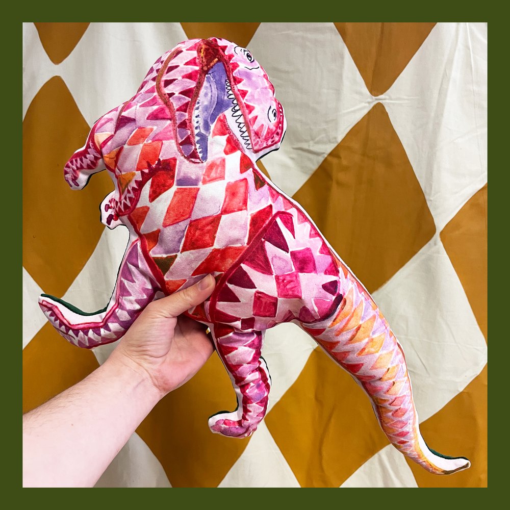 Pute T-rex rød