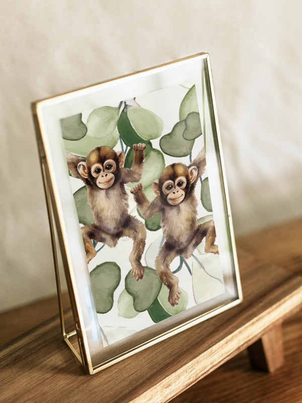 Plakat animals Monkeys 50x70 cm