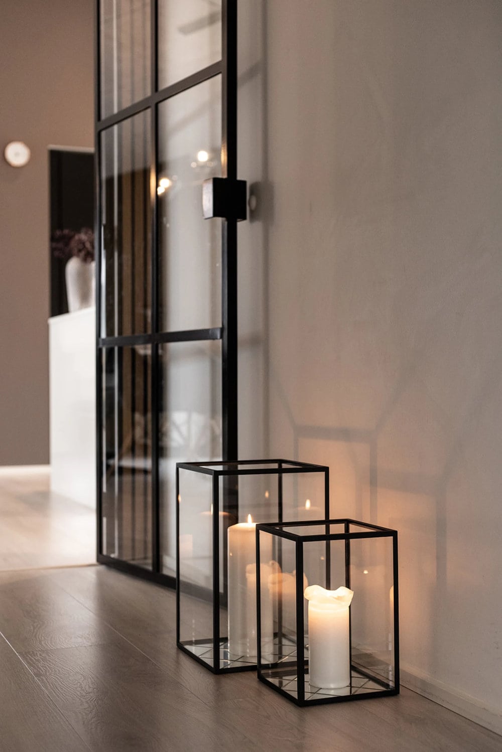 Harlequin lykt med klart glass