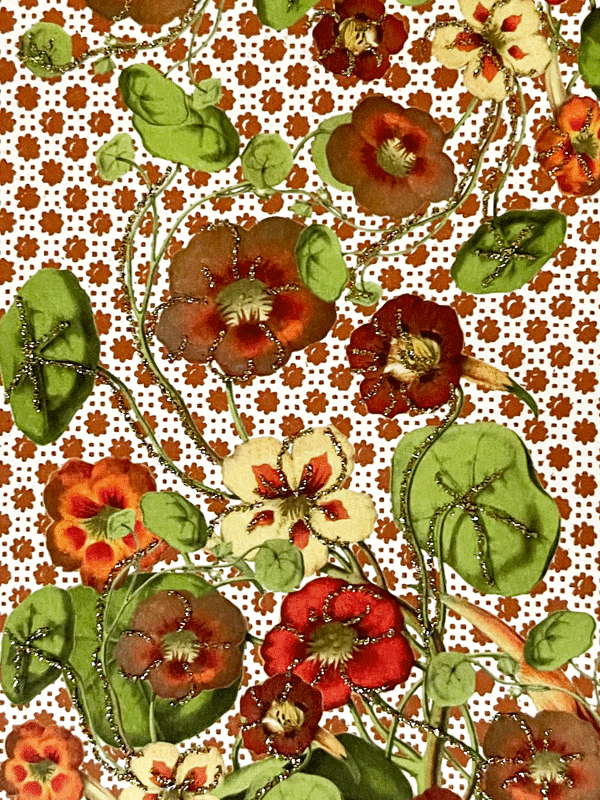 Glitterkort Blomkarse