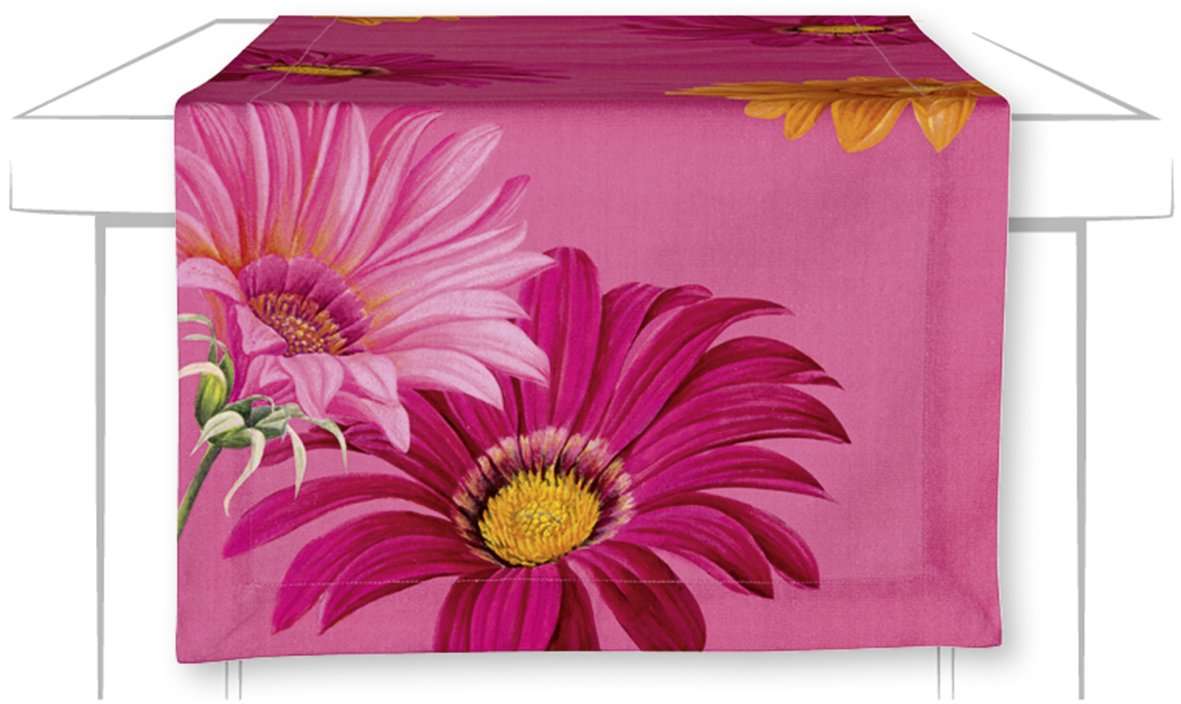 Bordløper Joyful Gerbera Pink 45x150 cm