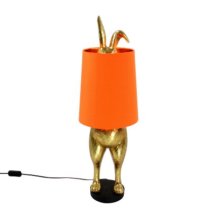 Bordlampe Hiding Bunny gull/oransje