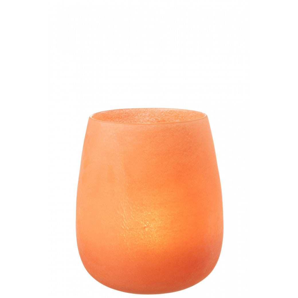 Vase frostet korall 27 cm