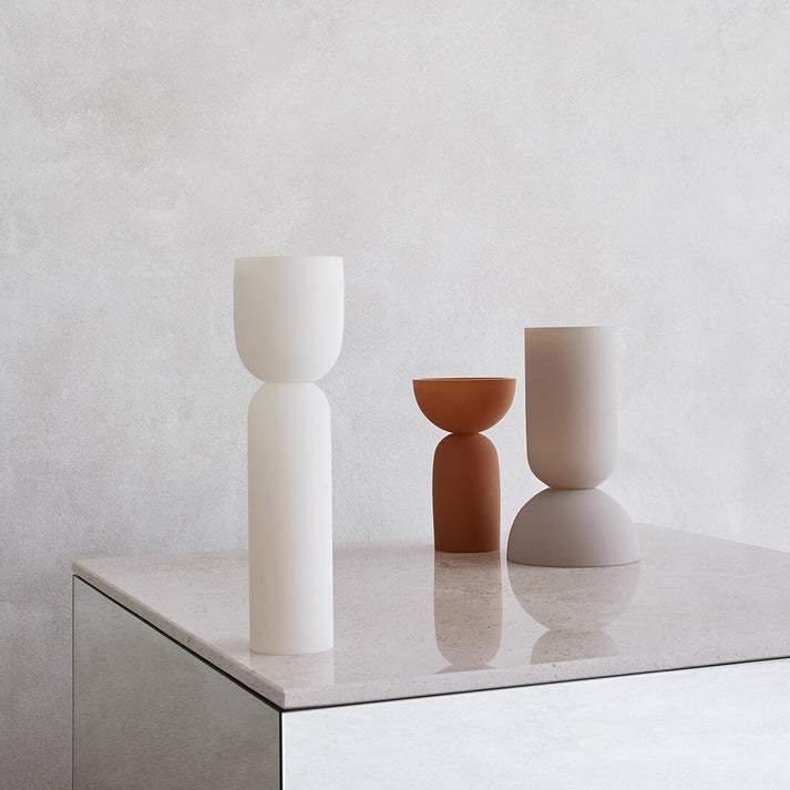 Kristina Dam dual vase cream M
