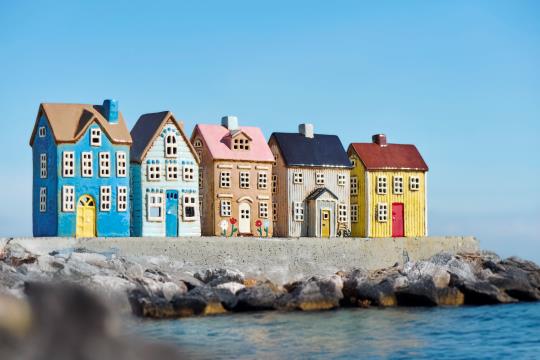 Hus til telys Visby med sykkel