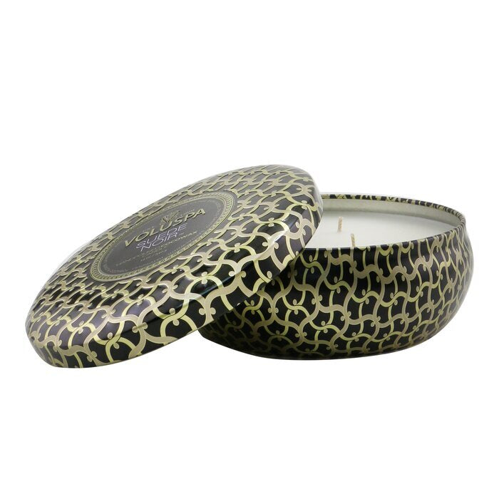 Suede Noir 3 Wick Tin Candle 40 Timer