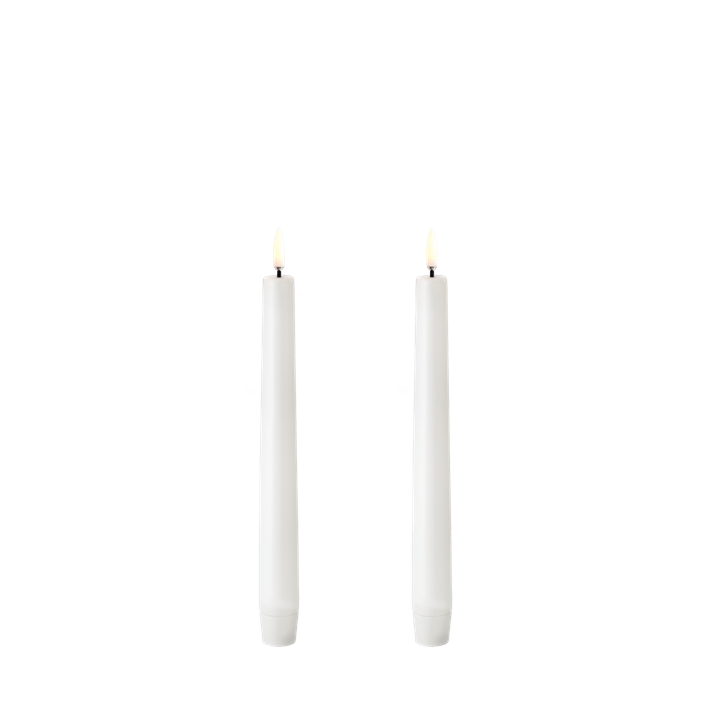 LED kronelys hvit 20 cm