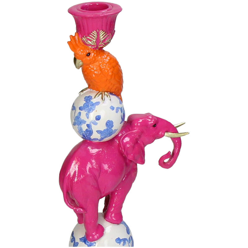 Lysestake elefant fuchsia