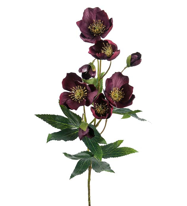 Julerose burgunder 57 cm