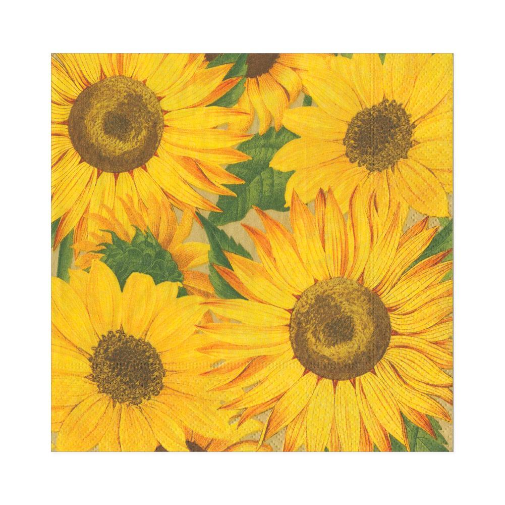 Serviett lunch sunflowers