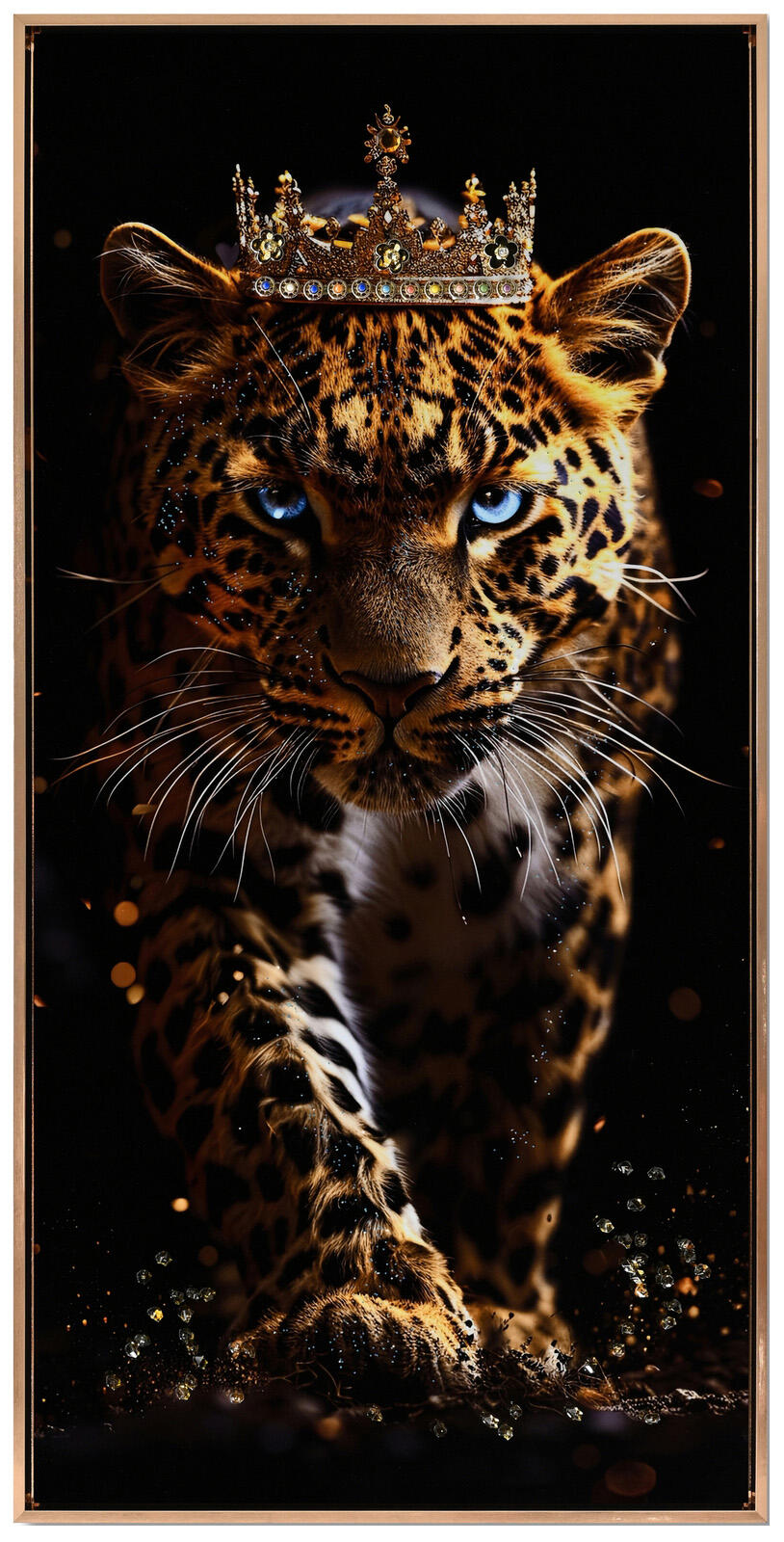 Lerretsbilde tiger krone 52x102 cm