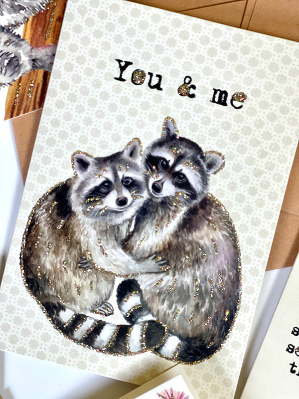 Glitterkort You & me