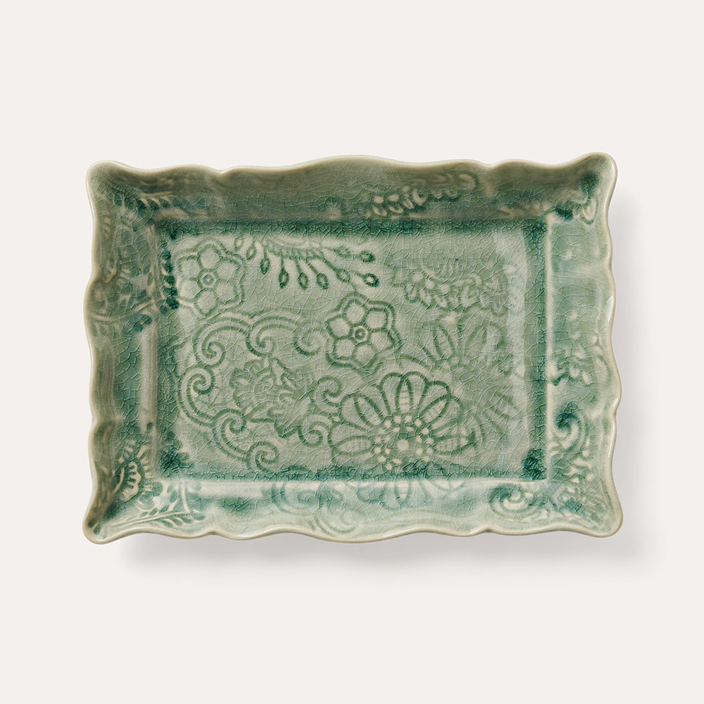 Asjett 19 x 13 cm Antique