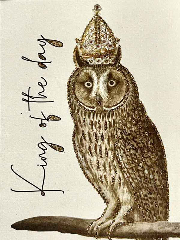 Glitterkort King of the day