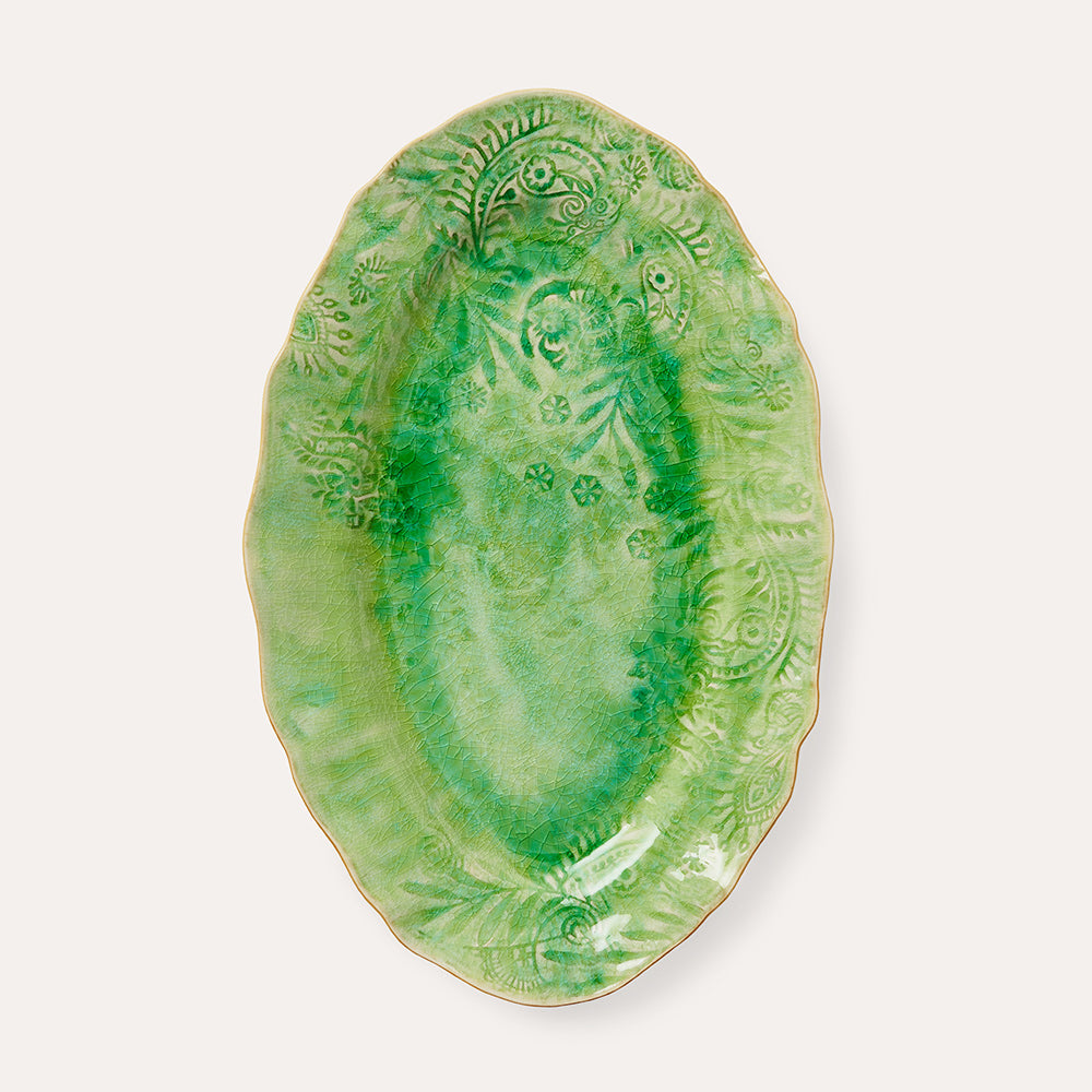 Serveringsfat ovalt 40x25 cm Seaweed
