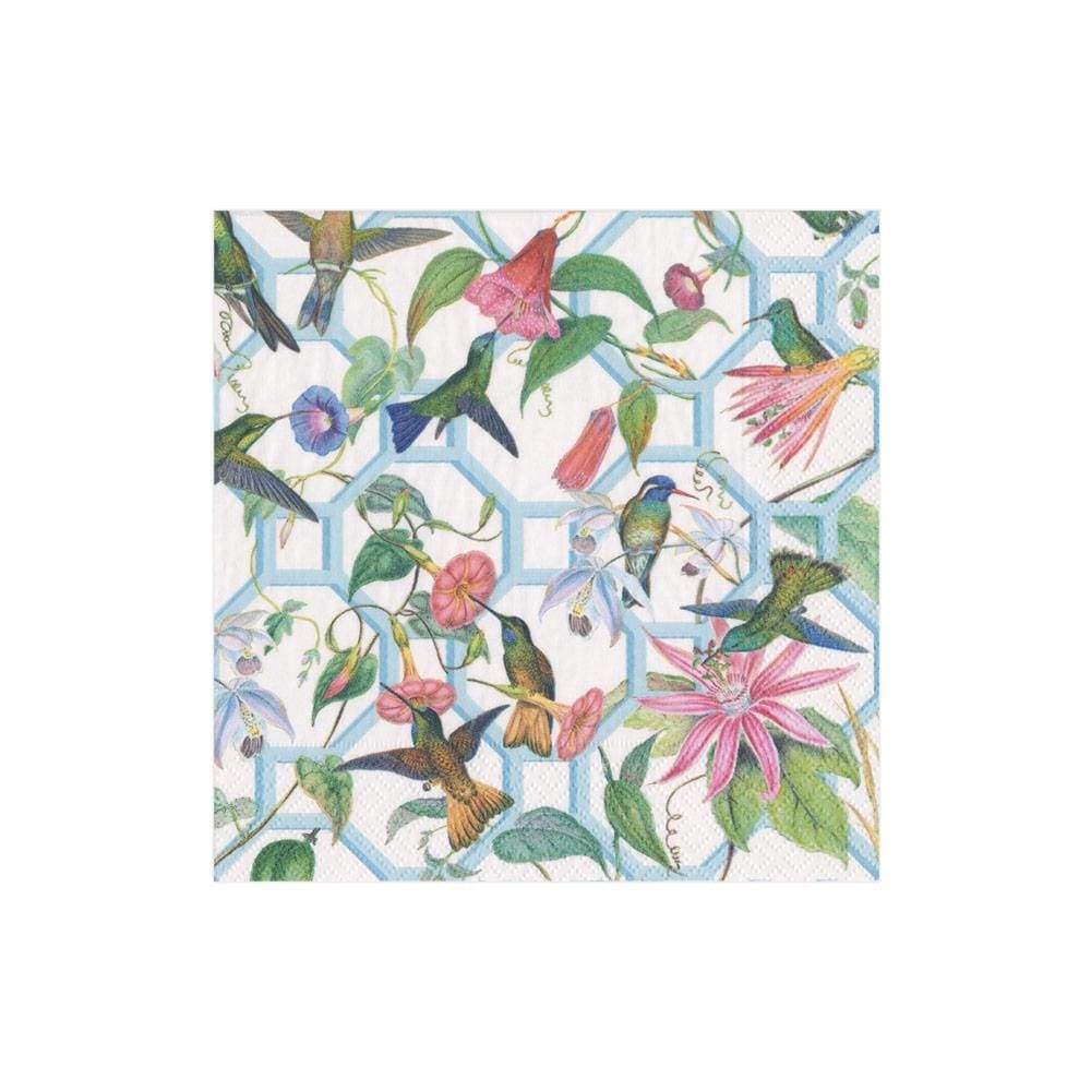 Serviett kaffe Hummingbird trellis