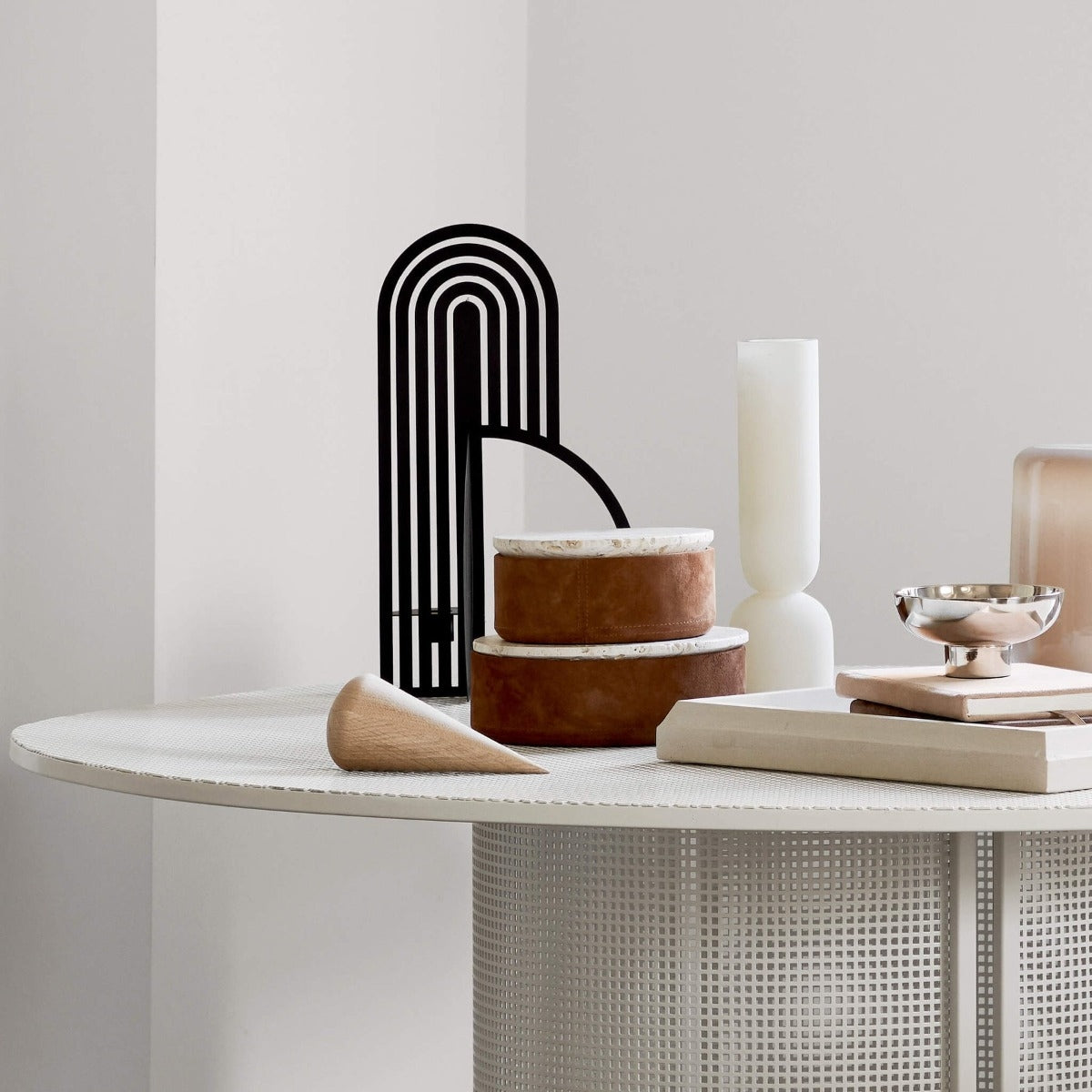 Kristina Dam dual vase cream M