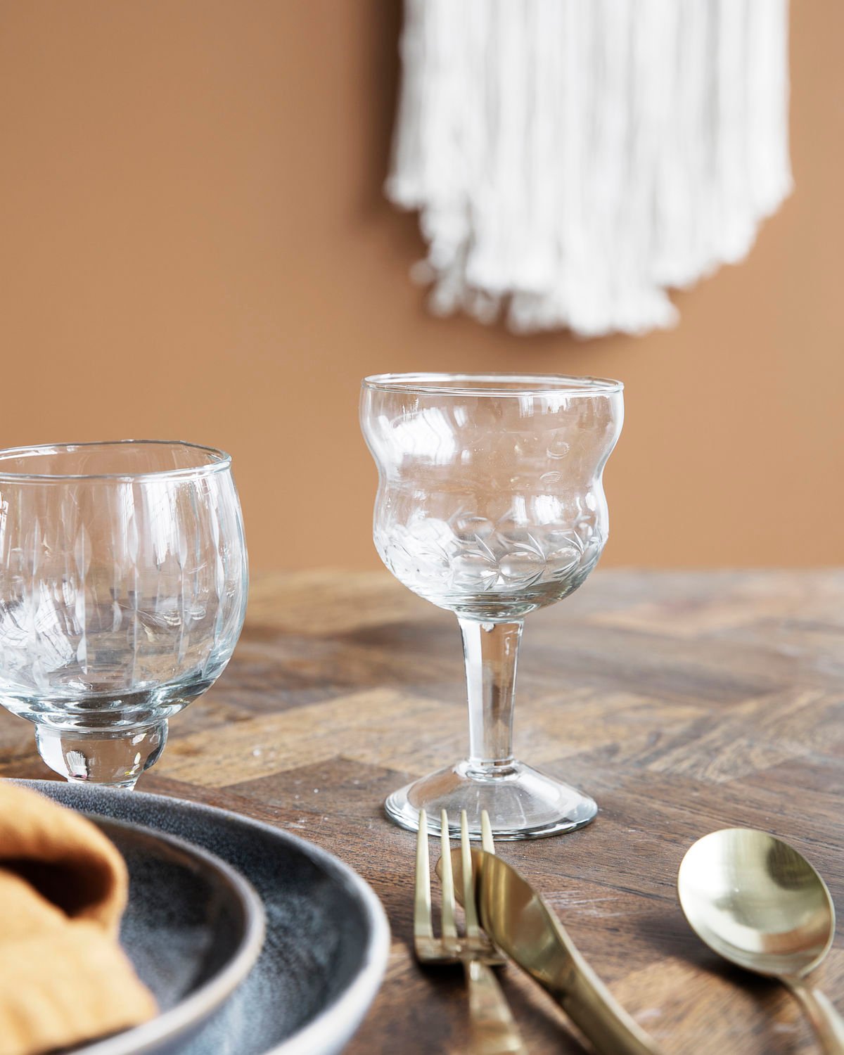 Vintage Rødvinglass
