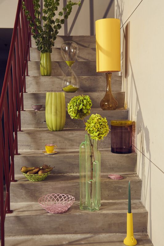 Large melon vase green