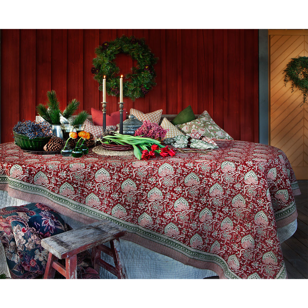 Duk Oriental rød 170x270 cm