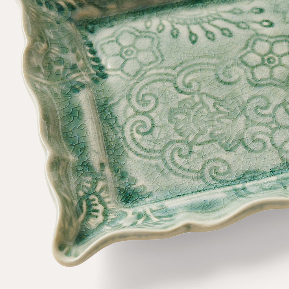 Asjett 19 x 13 cm Antique