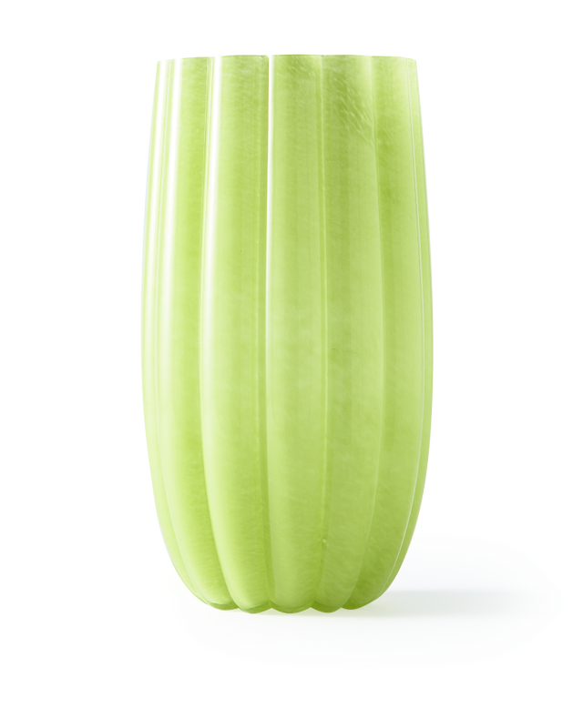 Large melon vase green