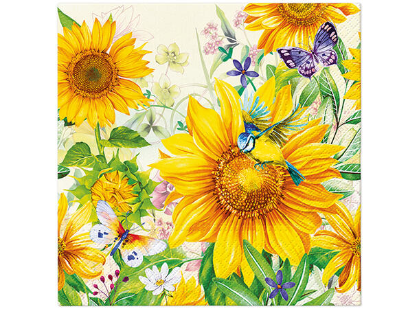 Serviett lunch Wild Sunflowers