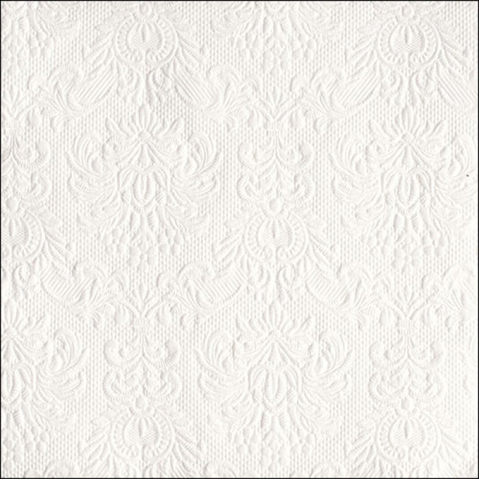 Serviett middag Elegance white