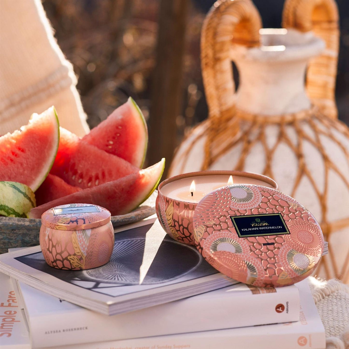 Kalahari Watermelon 3 Wick Tin Candle 40 Timer