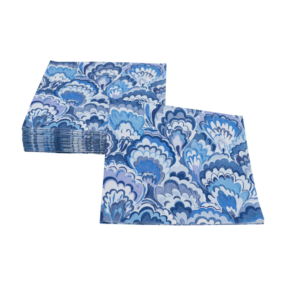Serviett kaffe Marbled ceramica indigo