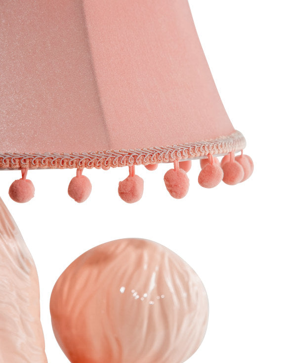 Bordlampe rosa puddel