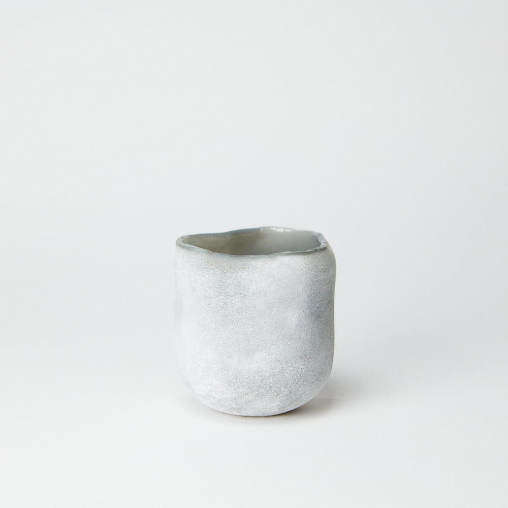 Halde telysholder 8cm grå