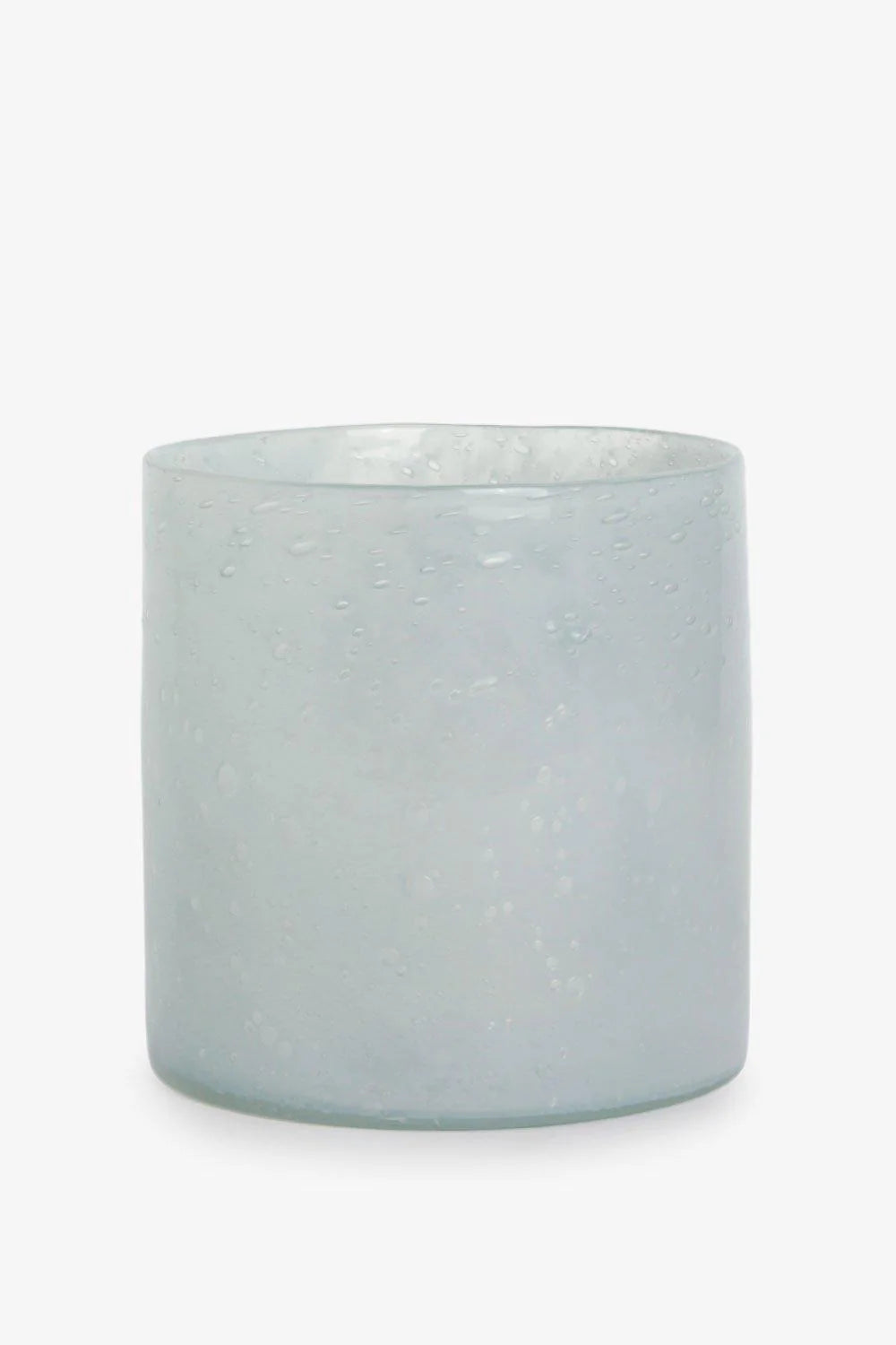 Vase glass blågrå