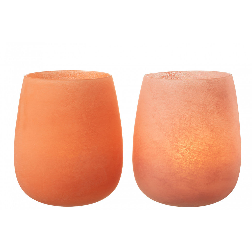 Vase frostet korall 27 cm