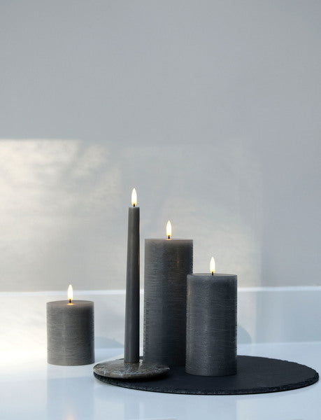 LED kubbelys grey rustic 7,8x15,2cm