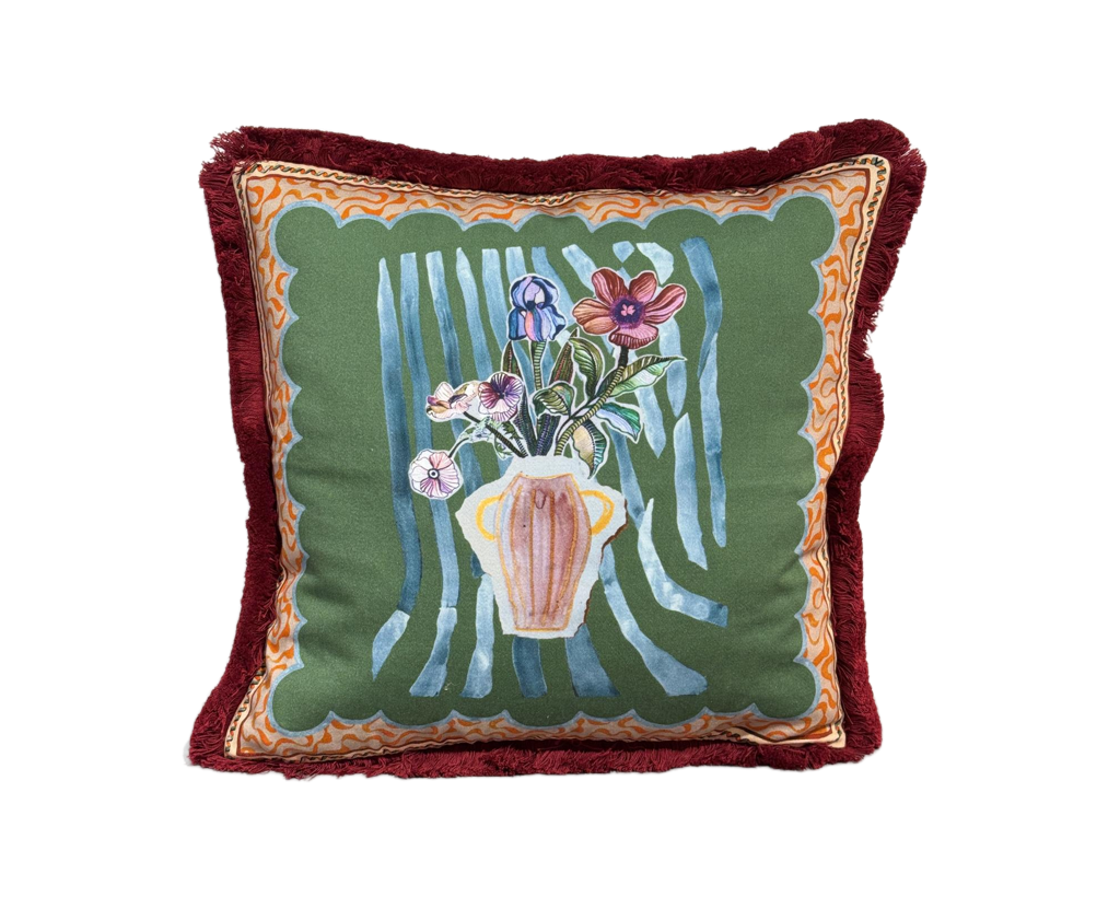 Putetrekk Anna sage 45x45 cm