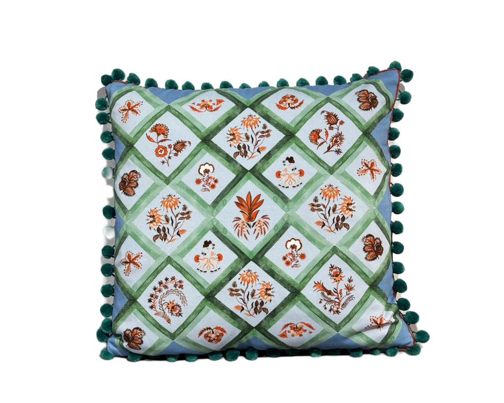 Putetrekk Lucia ciel 45x45 cm