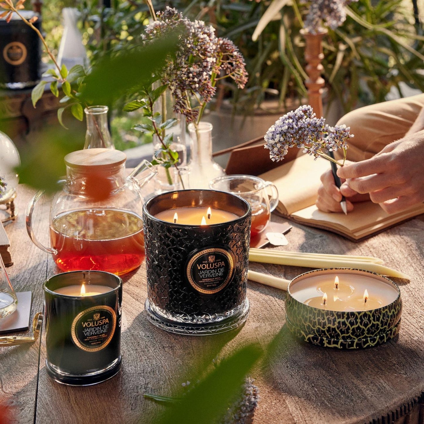 Jardin De Verveine 3 Wick Tin Candle 40 Timer