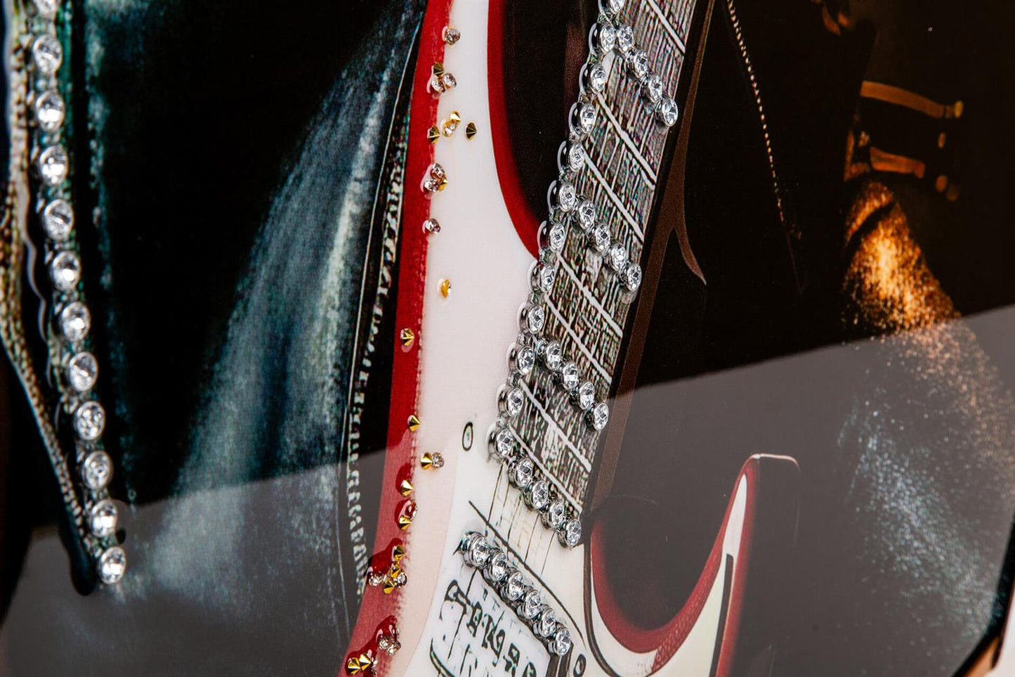 Lerretsbilde katt gitar 62x92 cm