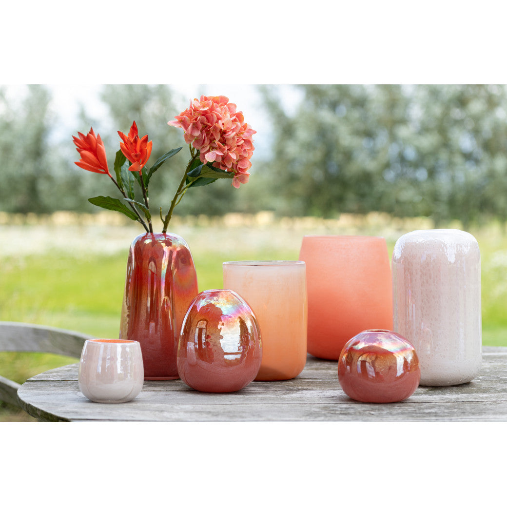 Vase frostet korall 27 cm