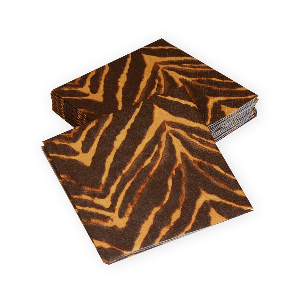 Serviett lunch wild kingdom brown