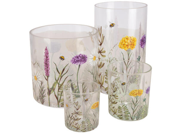 Lysglass blomstereng 7x8 cm