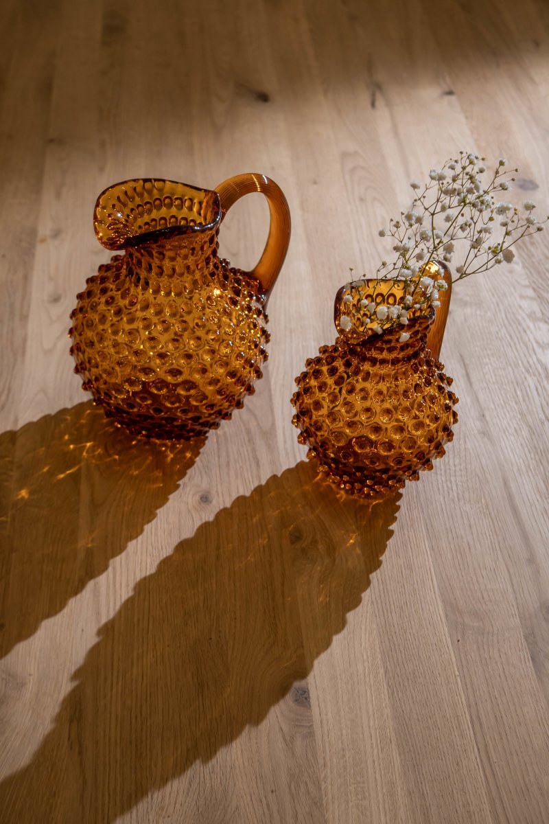 Hobnail Karaffel 1L Amber