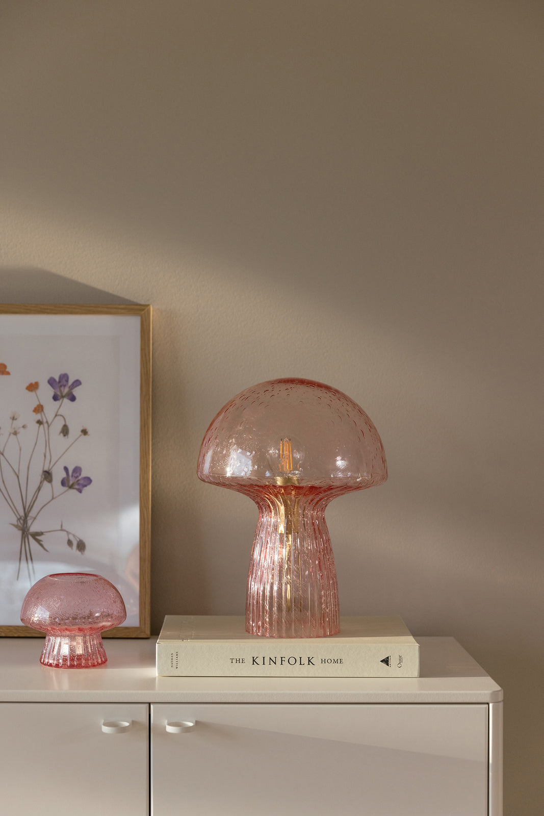 Bordlampe Fungo 22 rosa Special edition