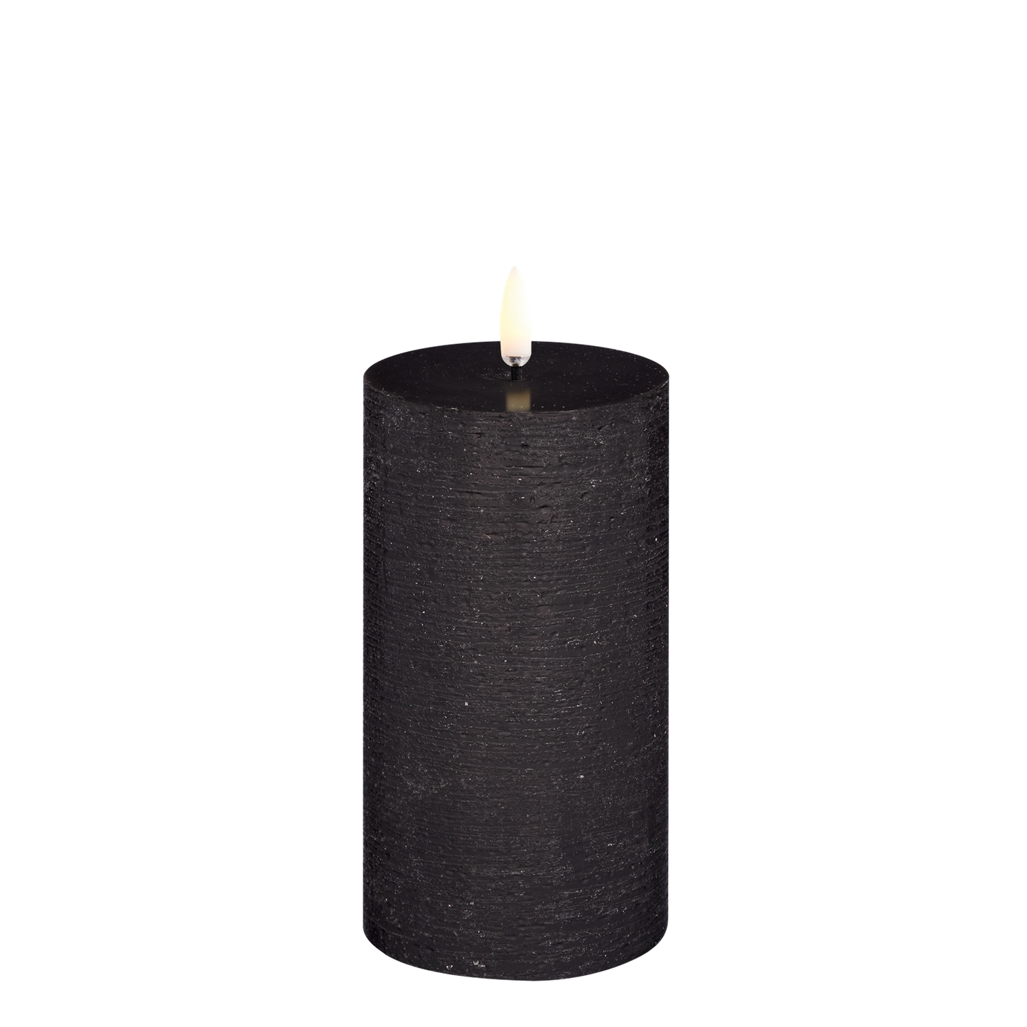 LED kubbelys Forest Black rustic 7,8x15,2 cm