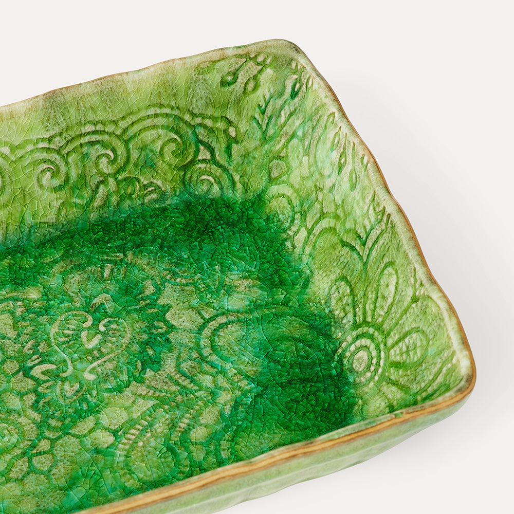 Ildfast form 23x15 cm Seaweed