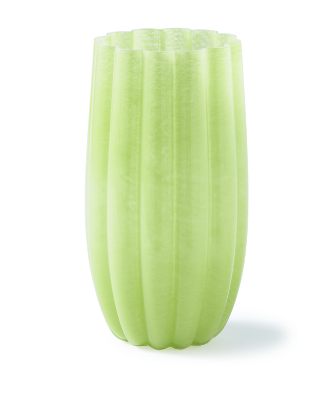 Large melon vase green