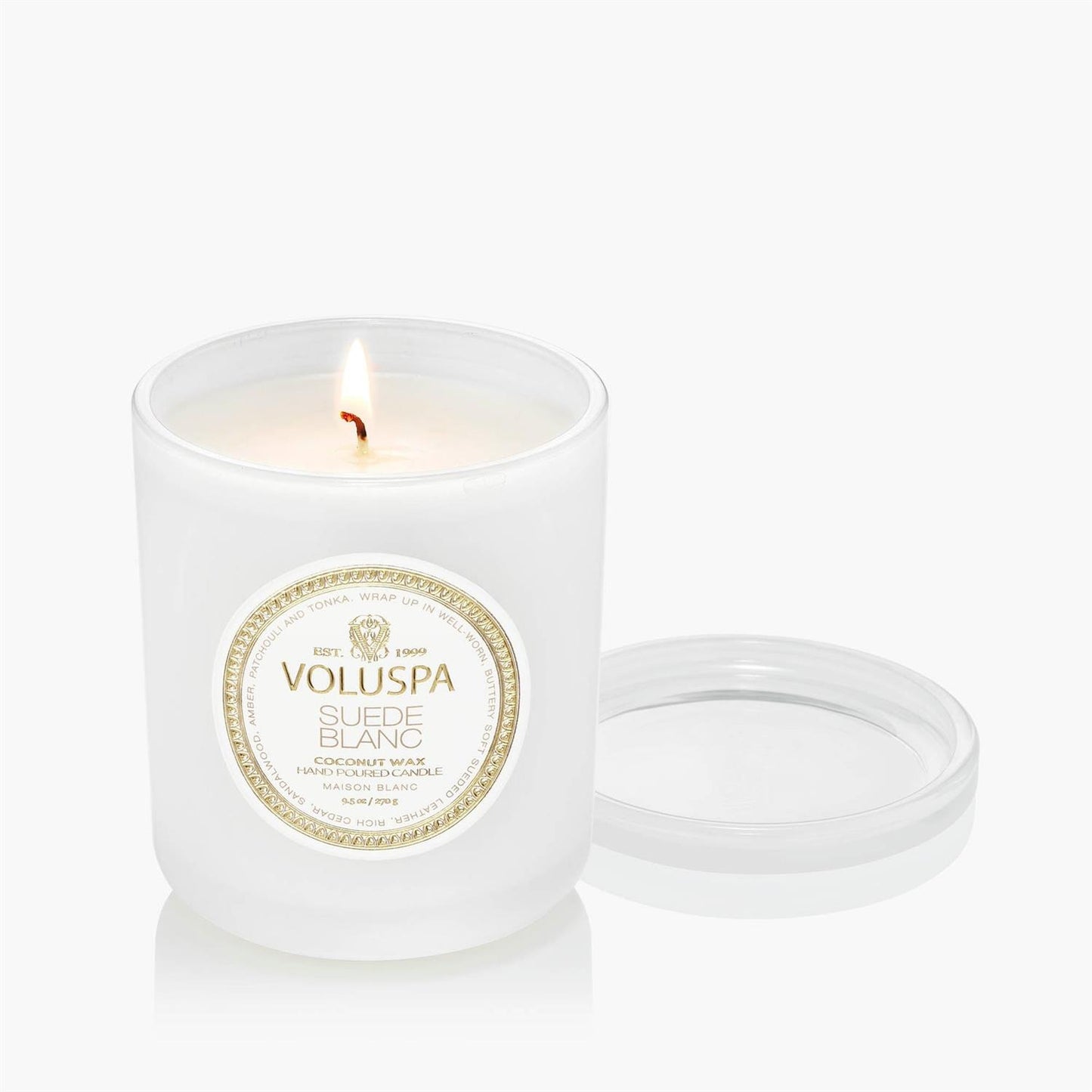 Suede Blanc Classic Boxed Candle 60 Timer